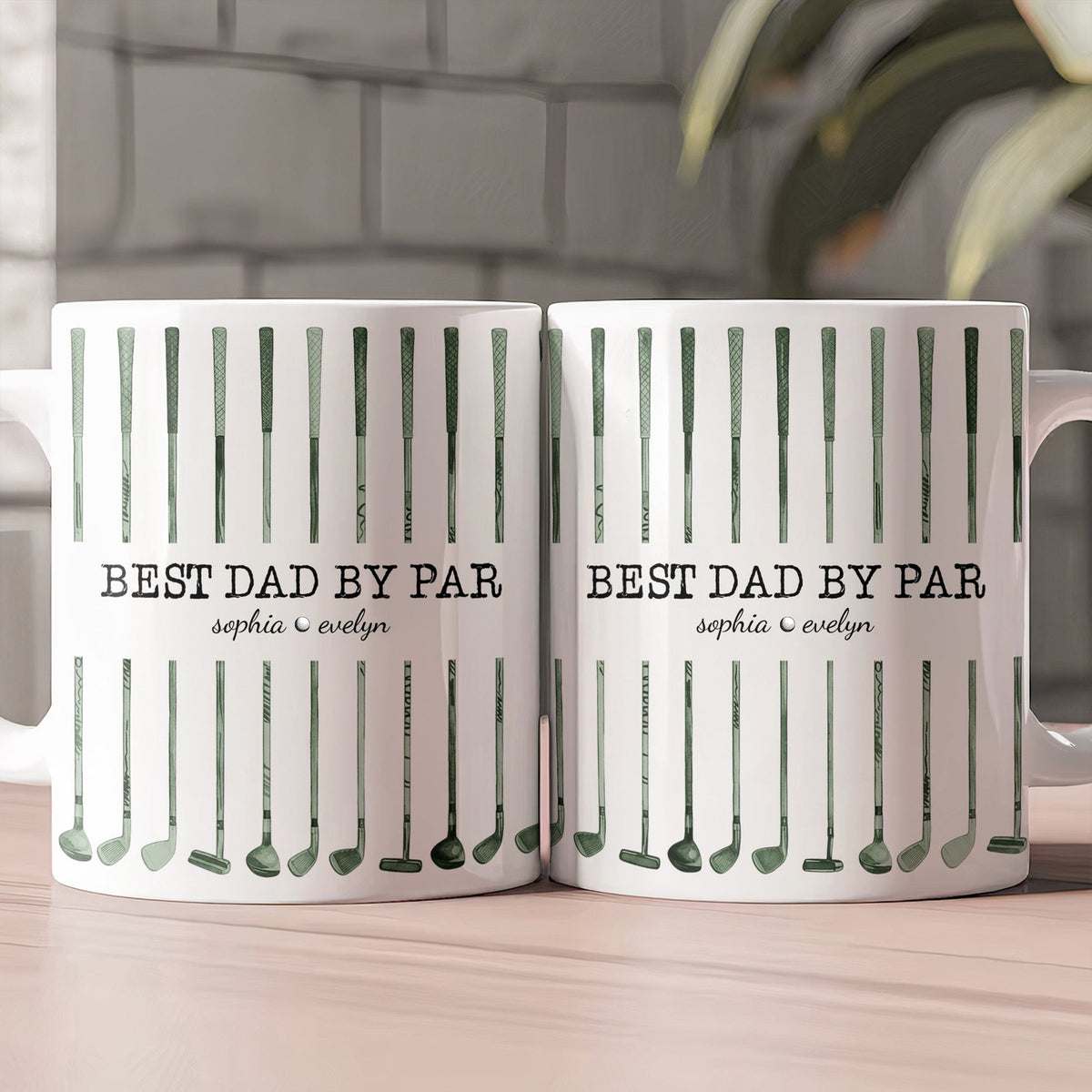 Personalized Best Dad By Par Golf Mug – Father’s Day Gift for Dad, Husband LM32 668995