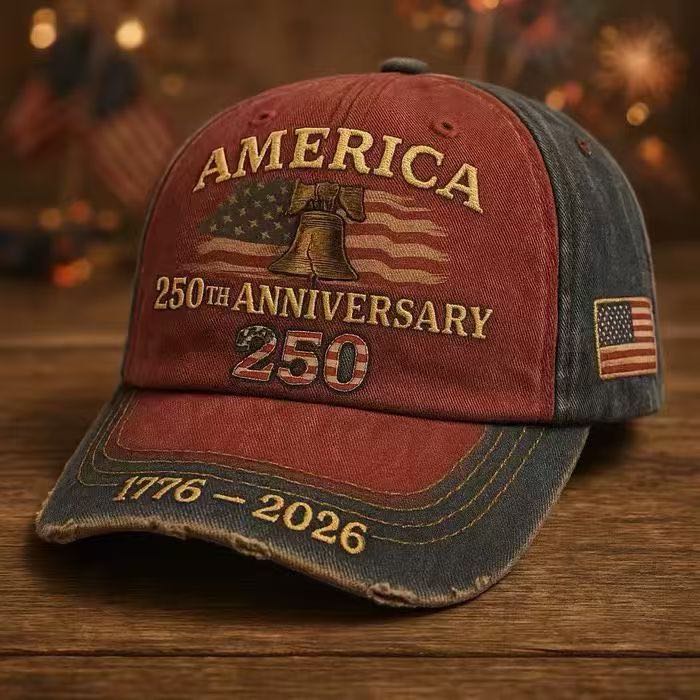 Bald 250th Anniversary 1776 2026 USA Embroidered Cap LM32 669027