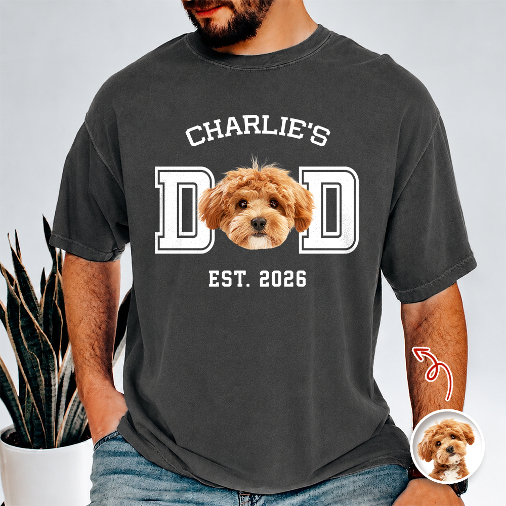 Custom Photo Dog Cat Dad Est Comfort Shirt Gift For Pet Lover HA75 921424