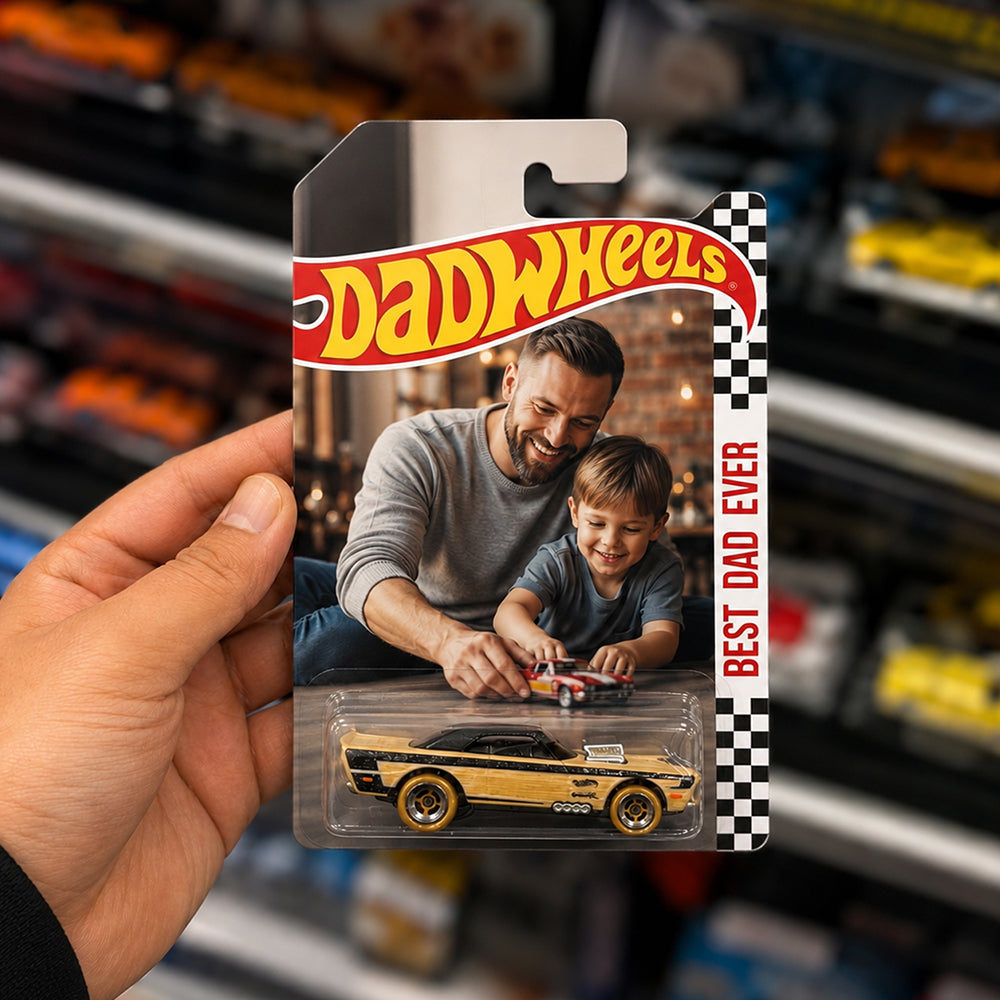 Personalized Dad Wheels Packaging for Dad, Father's Day Custom Collector Gift HO82 902564