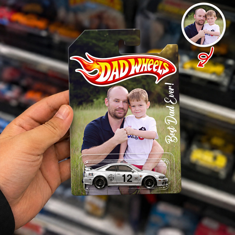 Personalized Best Dad Ever Wheels Packaging for Dad, Father's Day Custom Collector Gift HO82 902586