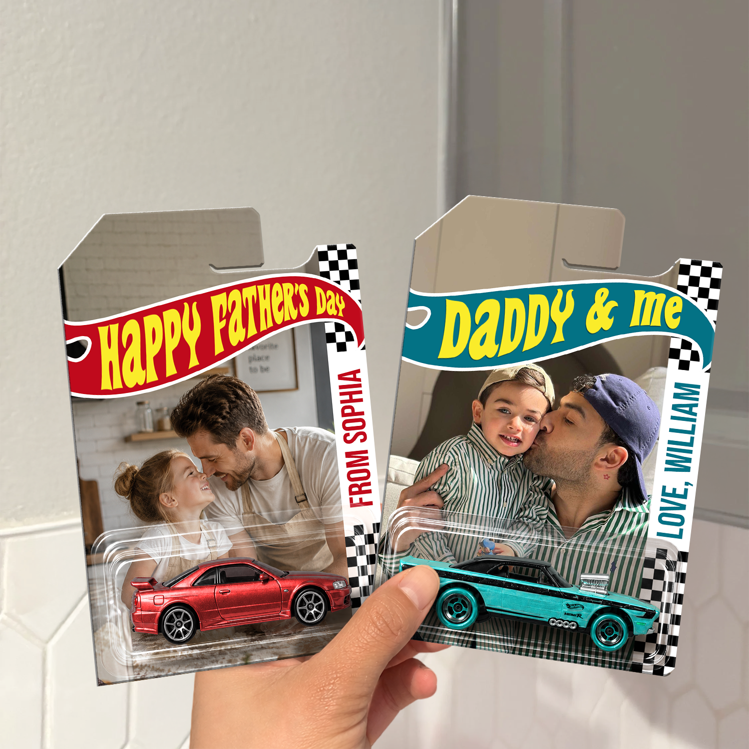 Personalized Happy Father's Day Dad Wheels Packaging for Dad, Custom Collector Gift HA75 921526