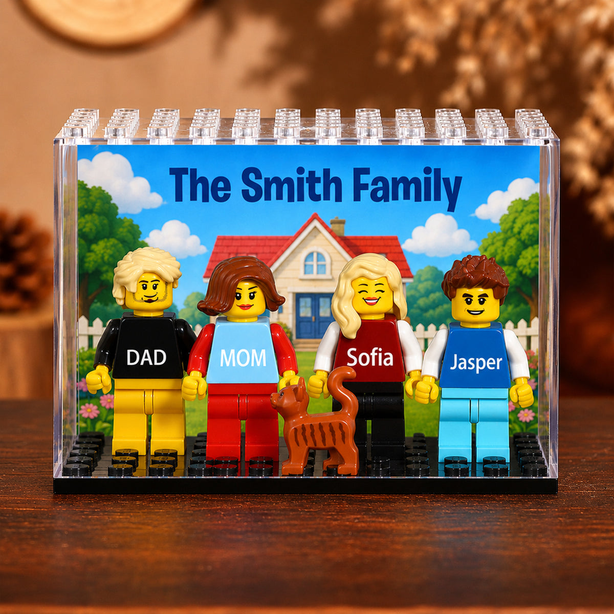Personalized Family and Pet Minifigure Building Blocks Gifts - Gift For Dad, Father's Day, Anniversary, Birthday HO82 902686