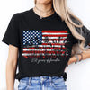 Wildflower 250 Years of Freedom Floral Patriotic Dark Shirt HO82 902716