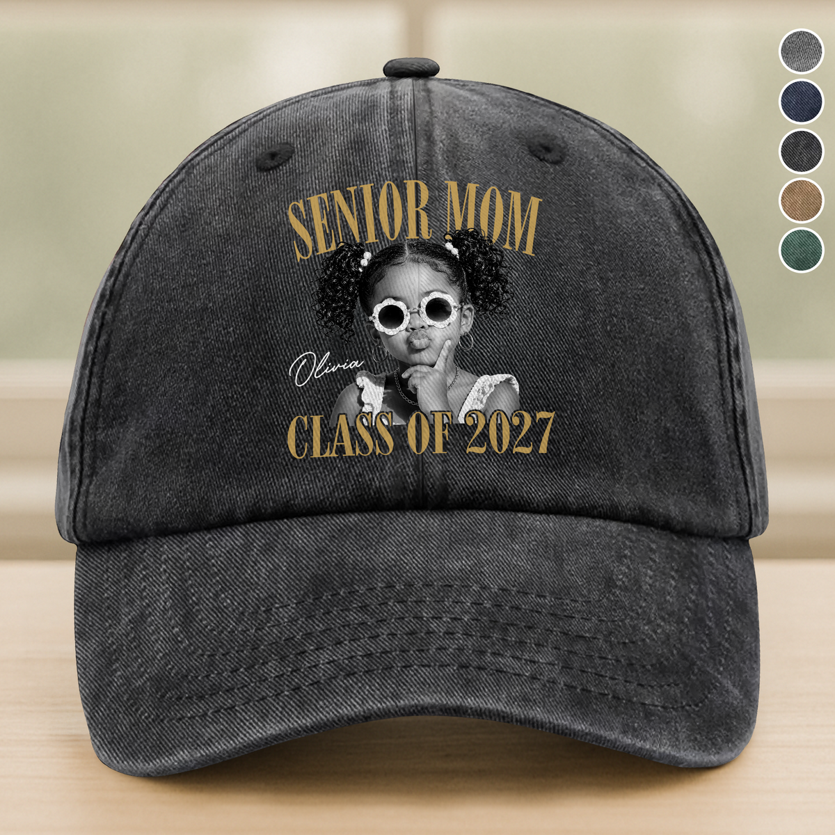 Custom Retro Senior Mom 2027 Baseball Cap - Personalized Class of 2027 Gift, Proud Family Gift HO82 903232