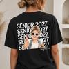 Custom Photo Senior 2027 Back Comfort Shirt - Personalized Senior Gift, Proud Family Gift HO82 903238