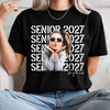 Custom Photo Senior 2027 Dark Shirt - Personalized Senior Gift, Proud Family Gift HO82 903240