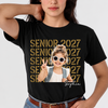 Custom Photo Senior 2027 Dark Shirt - Personalized Senior Gift, Proud Family Gift HO82 903240