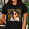Custom Photo Senior 2027 Dark Shirt - Personalized Senior Gift, Proud Family Gift HO82 903240
