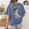 Custom Retro Photo Senior Mom EST. 2027 Back Comfort Shirt - Personalized Class of 2027 Gift, Proud Family Gift HO82 903264
