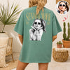 Custom Retro Photo Senior Mom EST. 2027 Back Comfort Shirt - Personalized Class of 2027 Gift, Proud Family Gift HO82 903264
