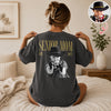 Custom Retro Photo Senior Mom EST. 2027 Back Comfort Shirt - Personalized Class of 2027 Gift, Proud Family Gift HO82 903264
