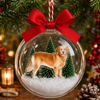 Custom Dog Photo 3D Acrylic Ball Ornament, Snow Globe Ornament For Pet Lovers HO82 903436