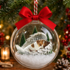 Custom Photo Pet Within Angel Wings Memorial Dog Cat 3D Acrylic Ball Ornament, Snow Globe Ornament For Pet Lovers HO82 903434