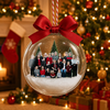 Custom Photo Family Christmas 3D Acrylic Ball Ornament, Snow Globe Ornament HO82 903438