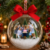 Custom Photo Family Christmas 3D Acrylic Ball Ornament, Snow Globe Ornament HO82 903438