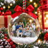 Custom Photo Family Christmas 3D Acrylic Ball Ornament, Snow Globe Ornament HO82 903438