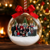 Custom Photo Family Christmas 3D Acrylic Ball Ornament, Snow Globe Ornament HO82 903438