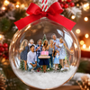 Custom Photo Family Christmas 3D Acrylic Ball Ornament, Snow Globe Ornament HO82 903438