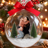 Custom Photo Mom With Daughter, Son Christmas 3D Acrylic Ball Ornament HO82 903440