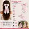 Personalized Name Class of 2027 Senior Gift Ribbon Hair Bow LM32 669937