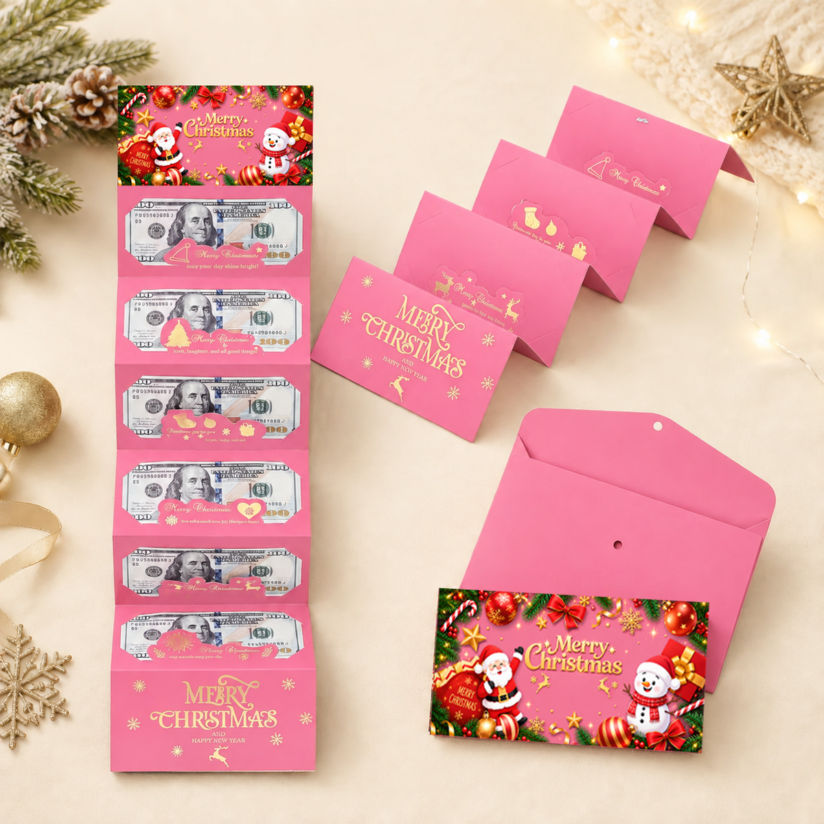 Christmas Cash Gift Envelope, Surprise Gift Christmas Money Holder HO82 903508