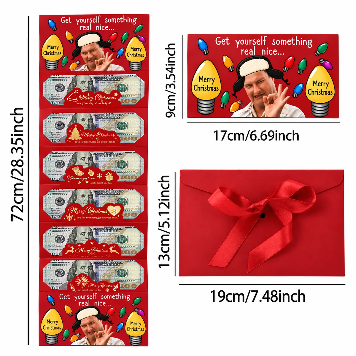 Funny Cousin Christmas Movie Christmas Cash Gift Envelope - Get Yourself Something Real Nice CH07 180520