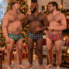 Personalized Funny Hairy Chest Men's Colorful Christmas Lights Underwear Onesie Pajamas HO82 903682