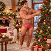 Personalized Funny Hairy Chest Men's Christmas Pattern Underwear Onesie Pajamas HO82 903686