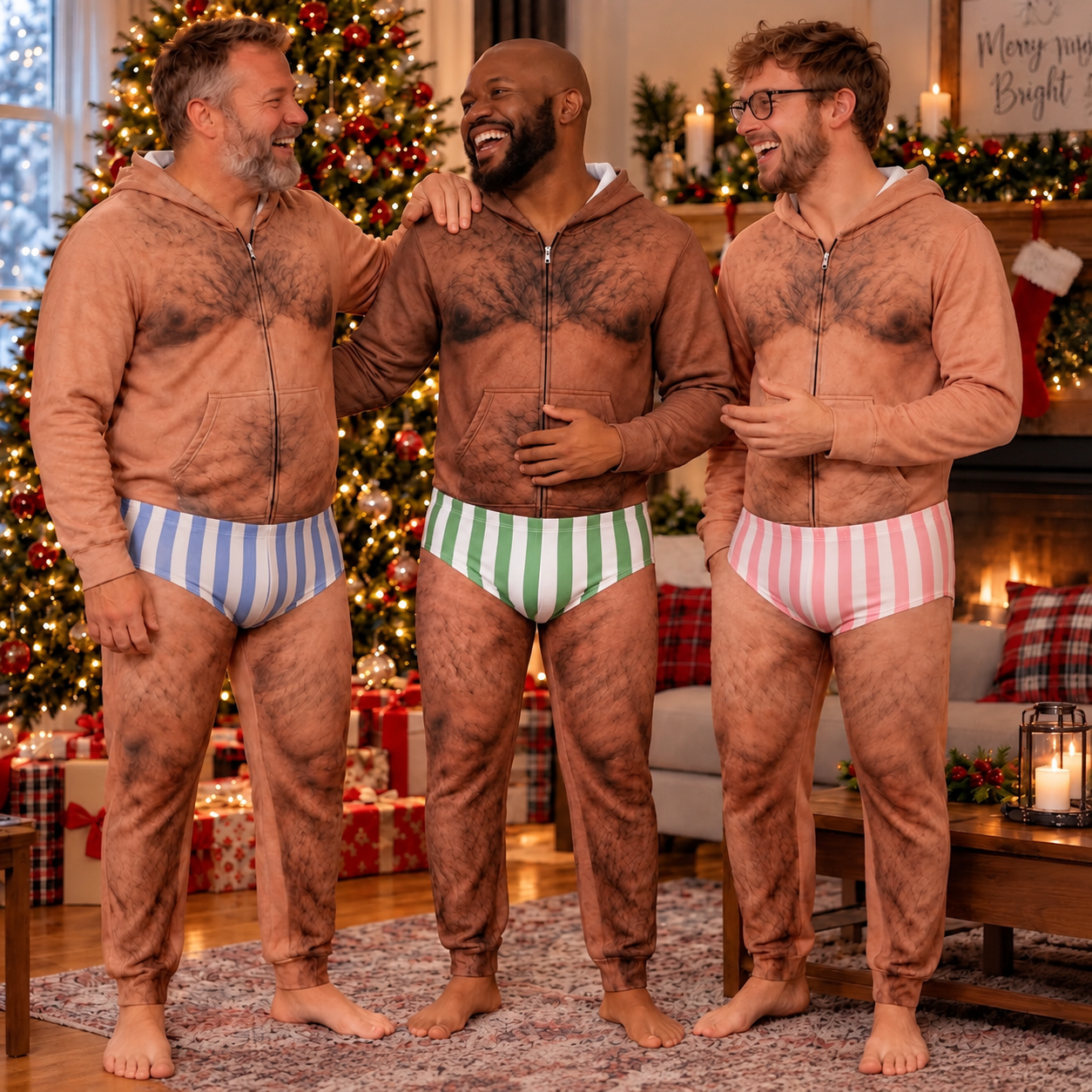 Personalized Funny Body Onesie Pajamas, Playful Gift For Husband, Son, Grandson, Brother, Grandpa, Dad HO82 903688
