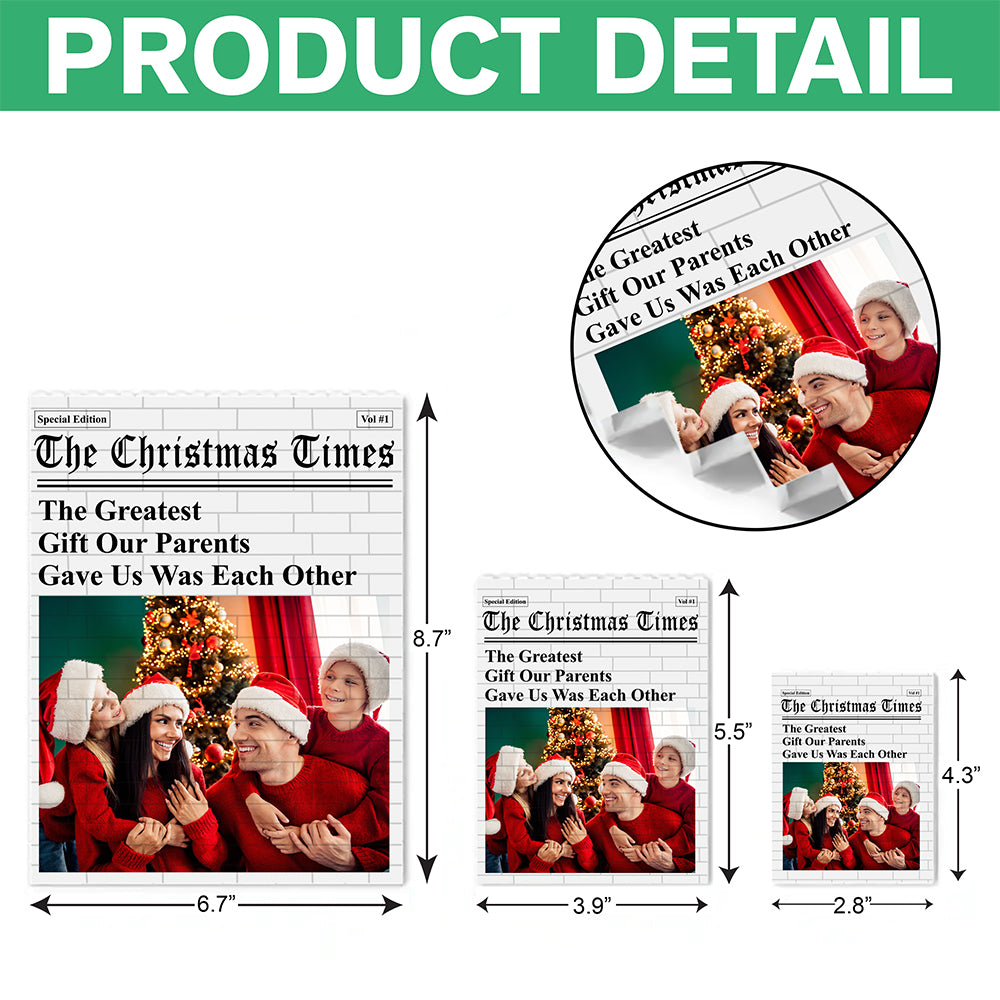 Custom Photo The Christmas Times Building Brick Block HA75 919480