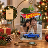 Personalized Photo Love Wheels Christmas Ornament Gift For Couple CH07 180596
