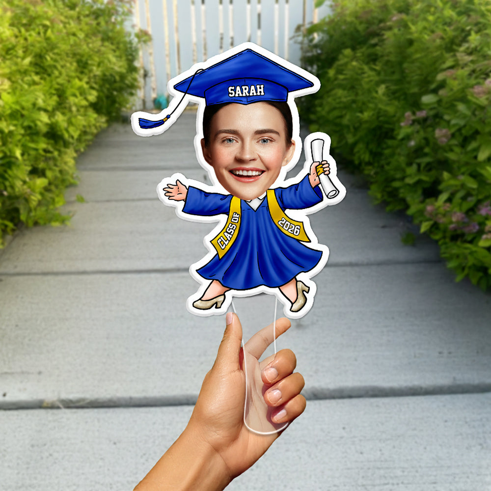 Custom Funny Face Photo Class of 2026 Graduation Face Fan TH10 892499
