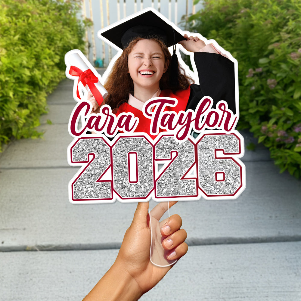 Custom Photo Class of 2026 Graduation Face Fans Graduation Party Decor Gift HA75 892004