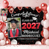 Custom Photo Congratulations Class of 2026 Backdrop Graduation Party Decor CH07 910826