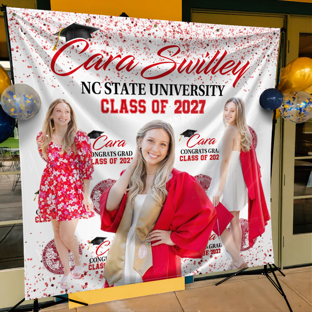 Custom Photo Congratulations Class Of 2026 Graduation Backdrop N369 890276