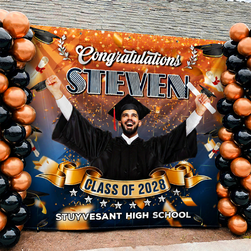 Custom Photo Congrats Class Of 2026 Graduation Backdrop N369 890318
