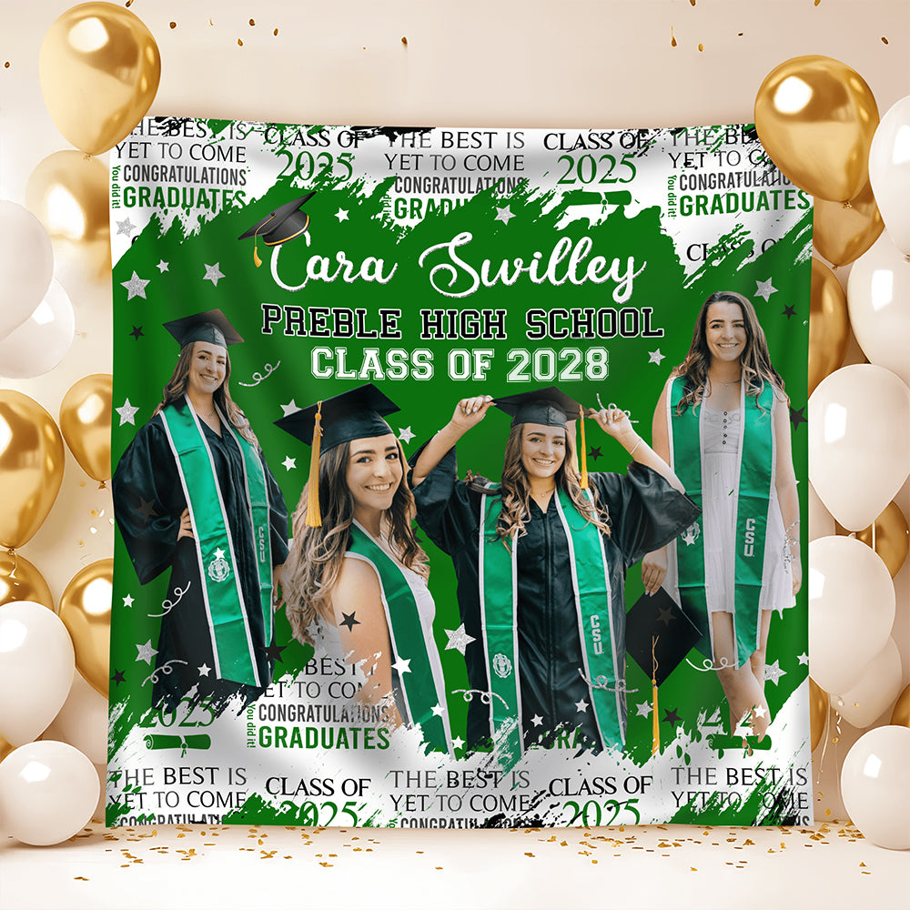 Custom Photo The Best Is Yet To Come Class Of 2026 Graduation Backdrop HO82 893468