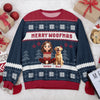 Merry Woofmas Personalized Dog Ugly Sweater HA75 898188