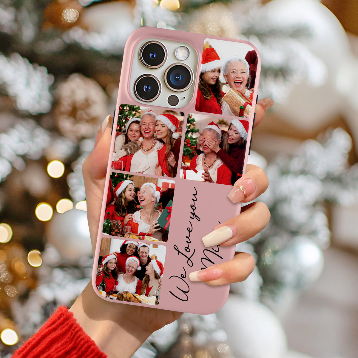 Custom Photo I Love You Mimi Phone Case Christmas Gift For Family LM32 895205
