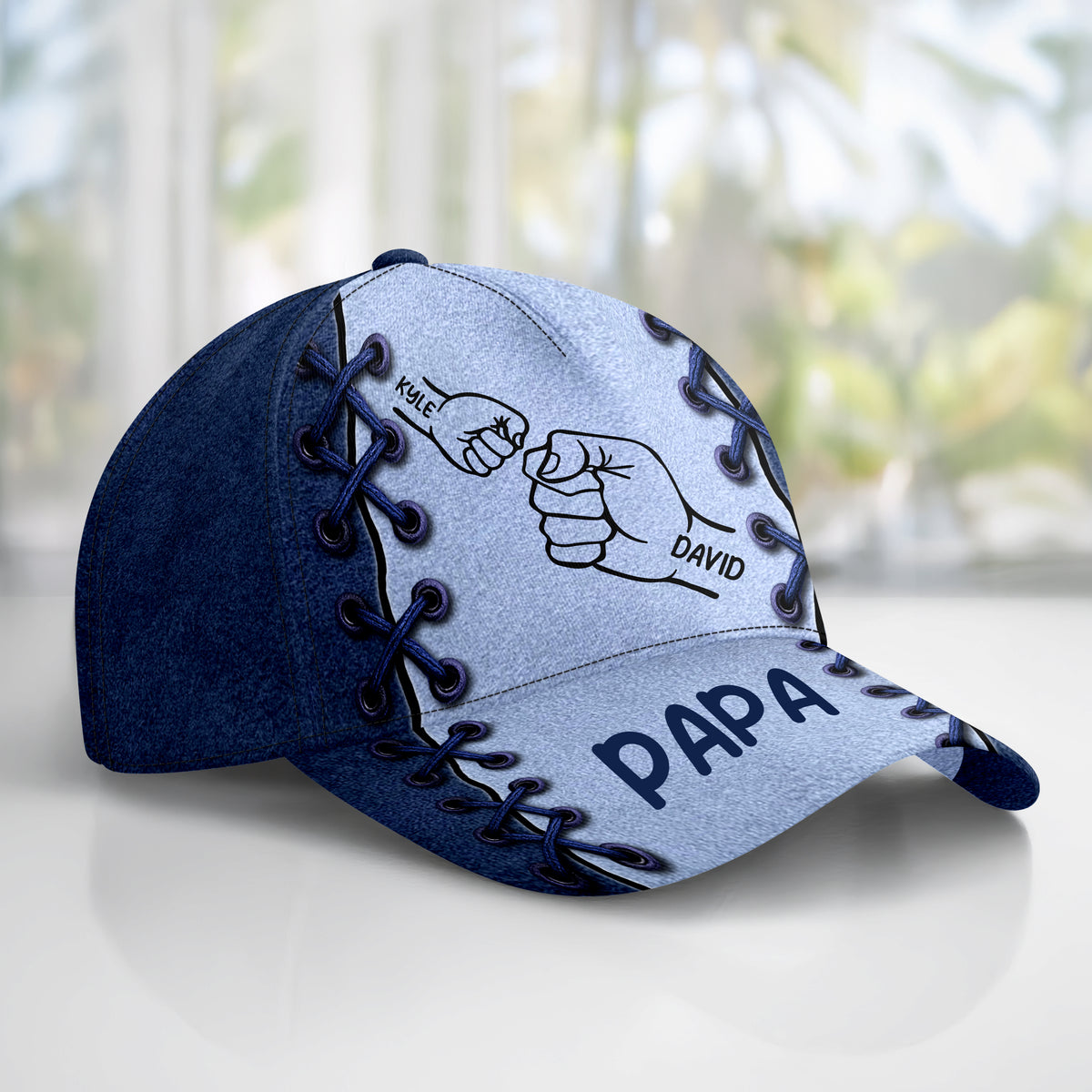First Bump Daddy With Kids Classic Cap Personalized Gift For Dad, Father's Day HO82 894128