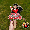 Custom Photo Glitter Graduation Class Of 2026 Face Fan - Graduation Gift LM32 899139
