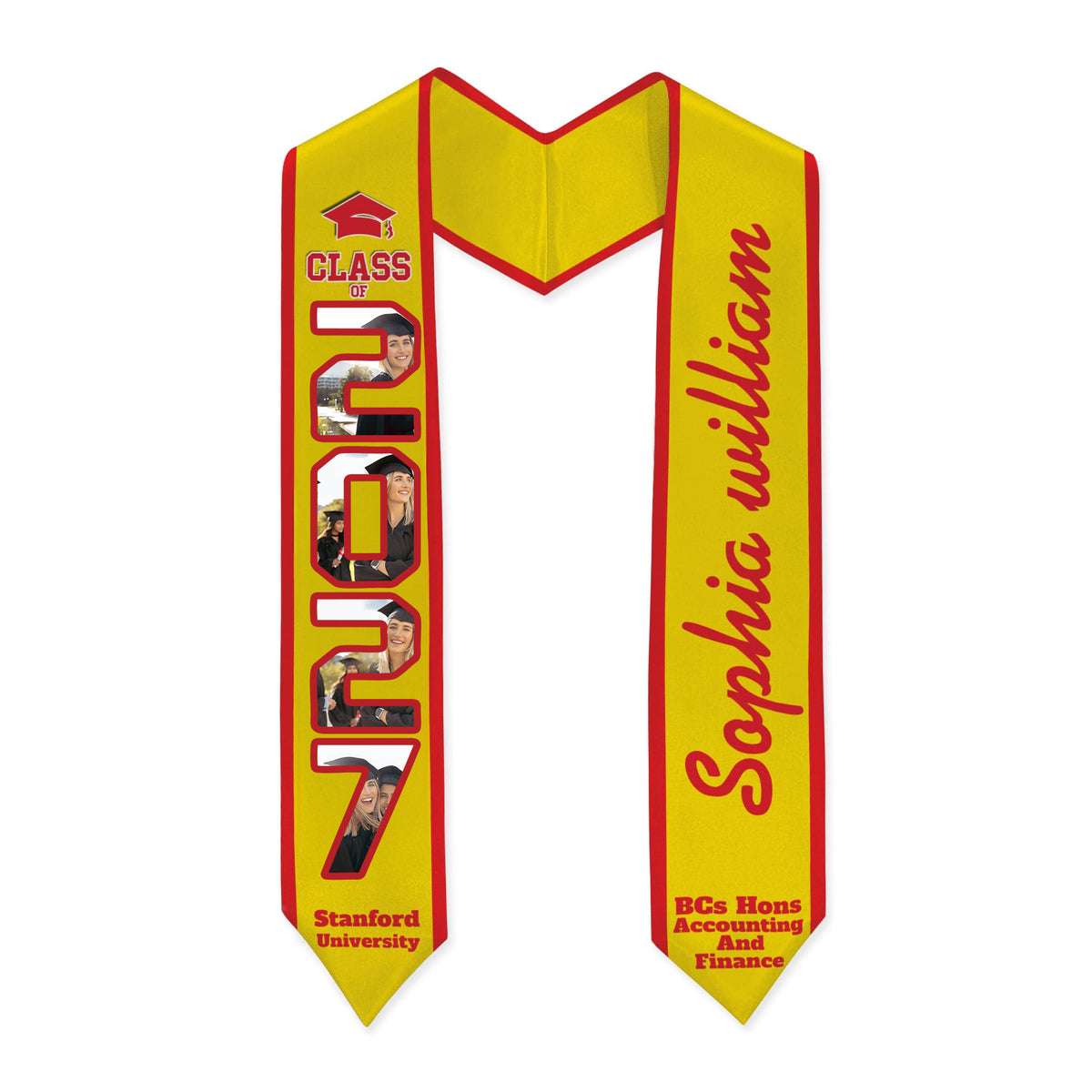 Custom Photo Congratulations Class of 2026 Graduation's Day V-Neck Stoles TH10 892333