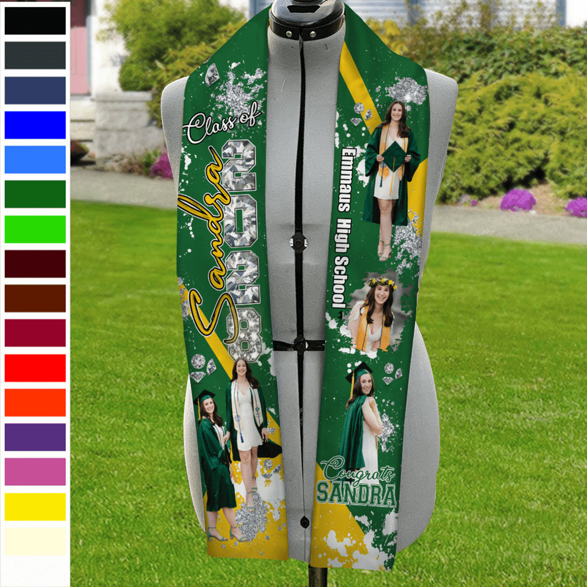 Upload Photo Class Of 2026 Congratulations Graduation Gift Stoles N369 890186