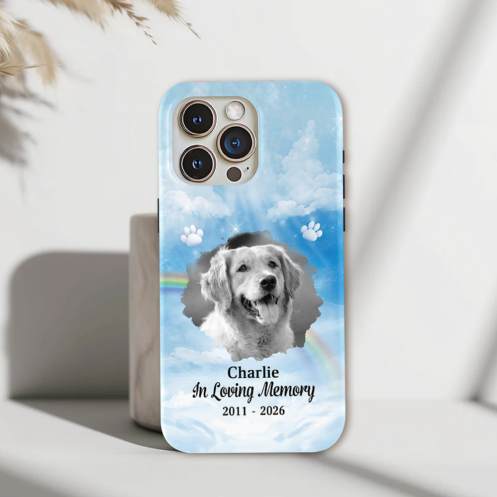 Custom Dog Cat Photo In Loving Personalized Pet Memorial Phone Case HA75 920502