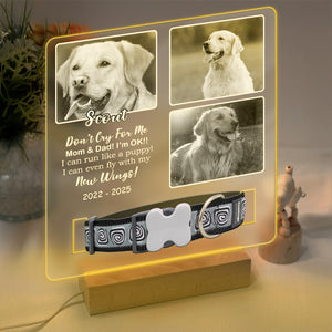 Custom Photo Don't Cry For Me Memorial Acrylic Collar Frame TH10 894109