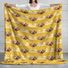 Custom Puppy Photo The Dog Father With Pawprints Design - Personalized Blanket LM32 897281