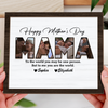 Custom Photo Happy Mother's Day To Mom 2-Layered Wooden Plaque With Stand CH07 910692