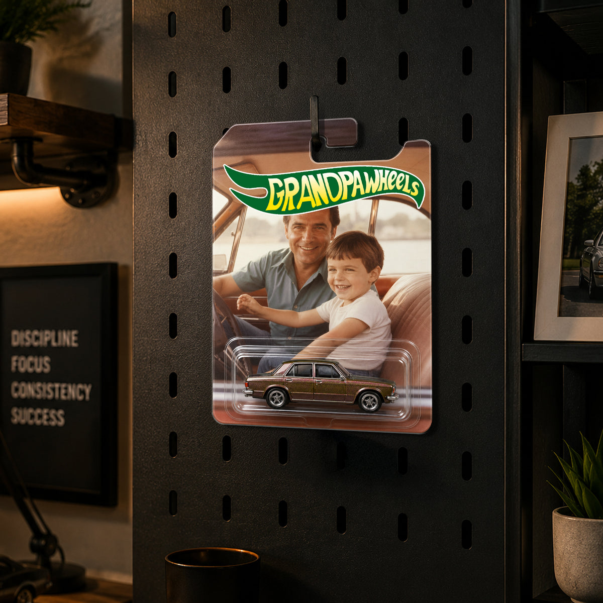 Custom Photo Dad Wheels - Gift for Dad, Father's Day Custom Collector Gift HO82 902662