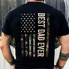 Personalized Best Dad Ever With US American Flag Back Shirt TH10 169721
